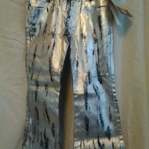 Girls Route 66 metallic jeans